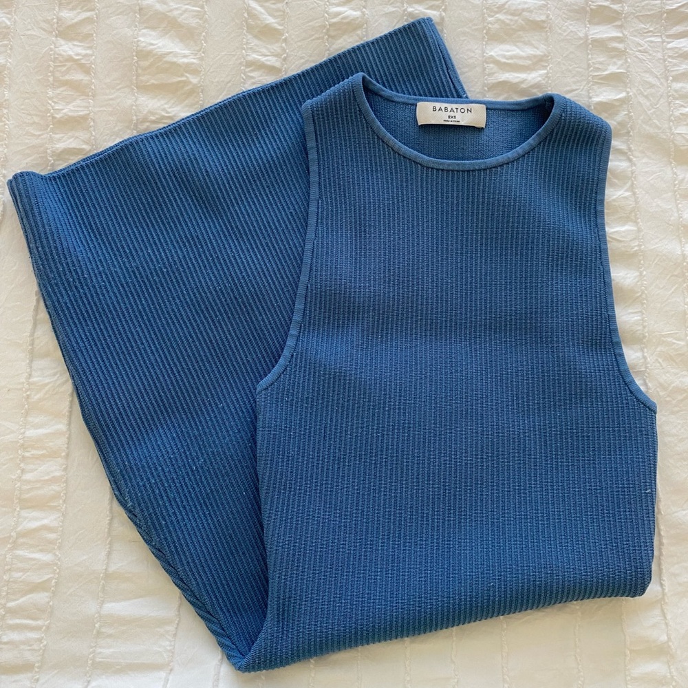 Aritzia Babaton Sculpt Knit Racer Mini Dress, Size XXS